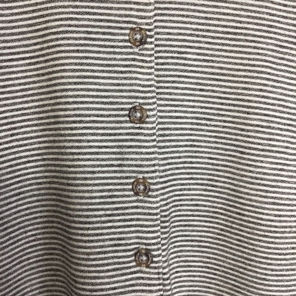 Albion Fit Grey Micro Stripe Henley Size Small. - Picture 3 of 6